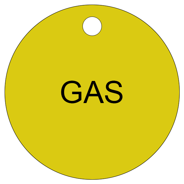 Gas Valve Tag