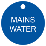 Mains Water Valve Tag