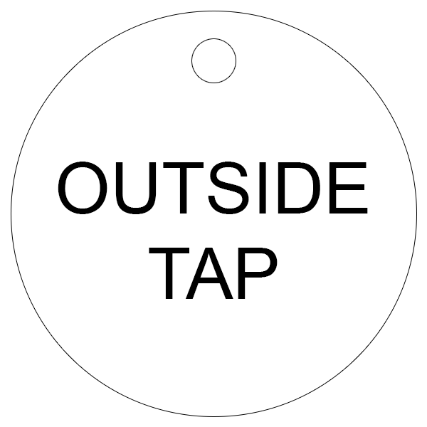 Valve Tag - Outside Tap – KGN Pillinger